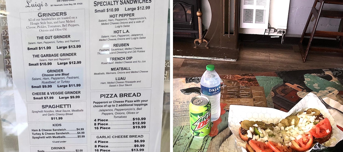Luigi's Menu